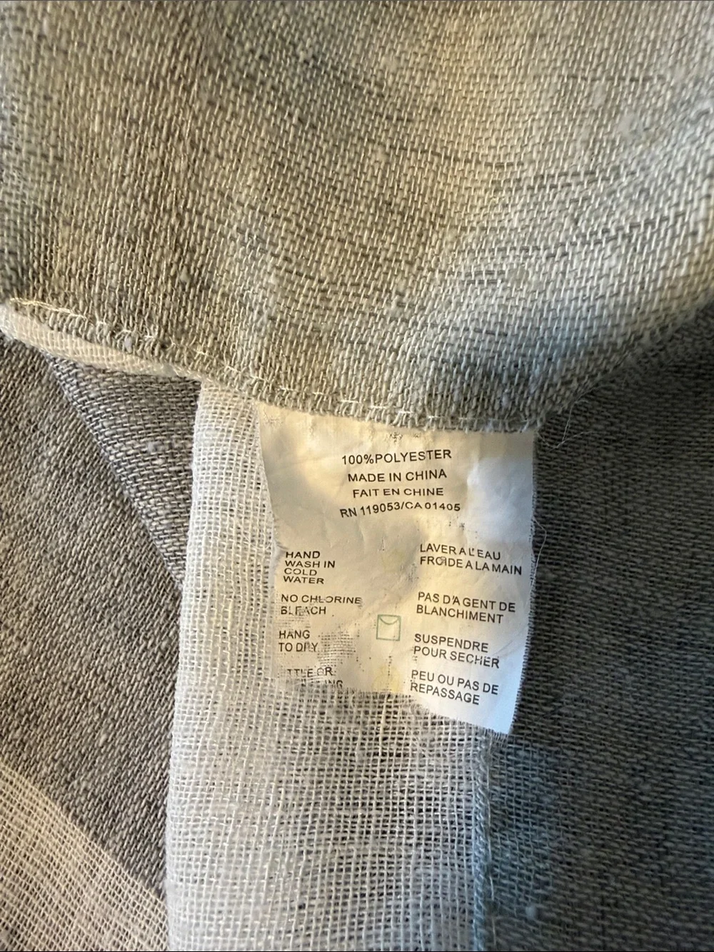 Light Sheer Stripe Curtain Panel in Light Gray, Light Green, and White—5 panels